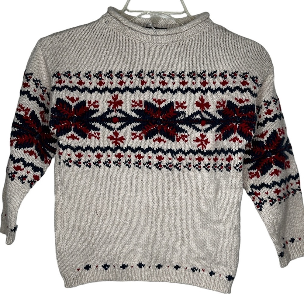 Vintage Eagle'sโ Eye Cotton Sweater